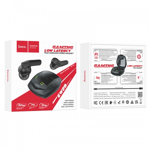 Бездротові навушники TWS HOCO EW28 Magic, gaming headset, Black