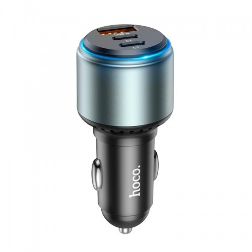 Автомобильное зарядное устройство HOCO NZ9 Galloper 95W трехпортовое (2C1A) автомобильное зарядное устройство Black