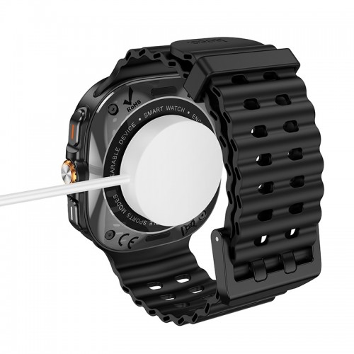 Беспроводное зарядное устройство для смарт-часов HOCO Y29/Y42 Ultra/Y43 AMOLED Smart sports watch charging cable, белый