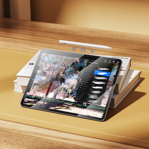 Стилус HOCO GM112 Intelligent anti-lost активный ёмкостный стилус с цифровым дисплеем, предназначенный для iPad, белый