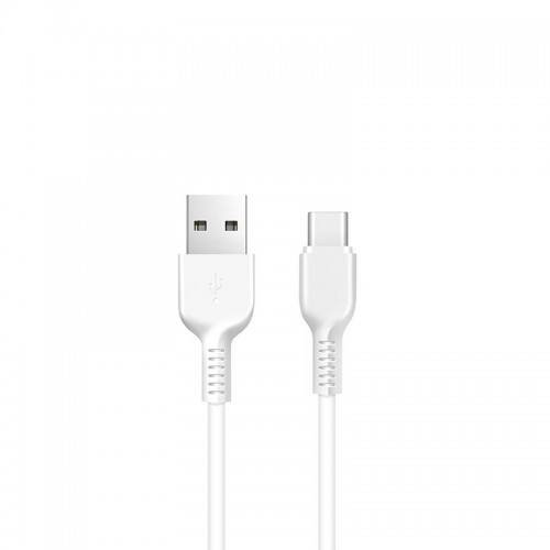 Кабель HOCO X20 USB to Type-C 3A, 2m, PVC, TPE connectors, White