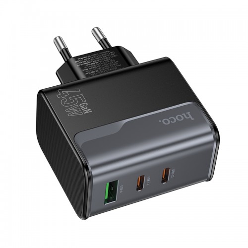 Мережевий зарядний пристрій HOCO CS75A Star Speed PD70W(2C1A) charger midnight black