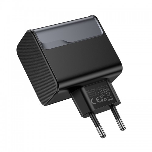 Мережевий зарядний пристрій HOCO CS75A Star Speed PD70W(2C1A) charger midnight black