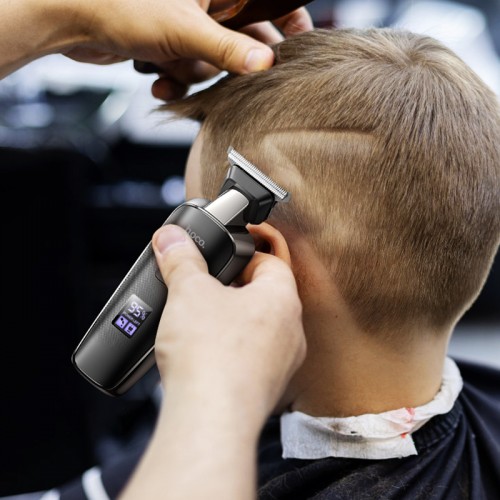 Машинка для стрижки HOCO HP23 Diamond engraving electric hair clipper Black