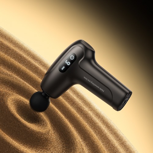 Перкусійний масажер HOCO HP51 1800 мА·год Електрический мини бесшумный фасциальный массажный пистолет