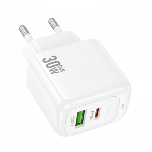 Сетевое зарядное устройство HOCO CS55A Surplus PD30W+QC3.0 charger White