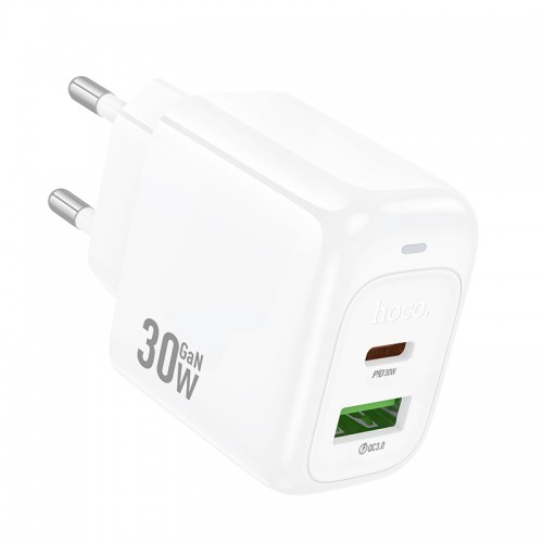 Сетевое зарядное устройство HOCO CS55A Surplus PD30W+QC3.0 charger White
