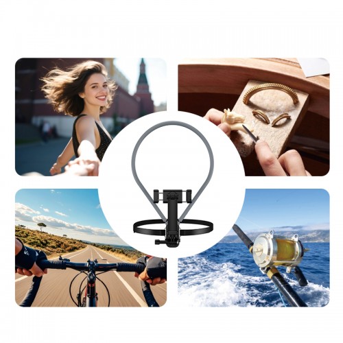 Кріплення для телефона на шию HOCO K30 Campo neck-hanging holder Black Gray