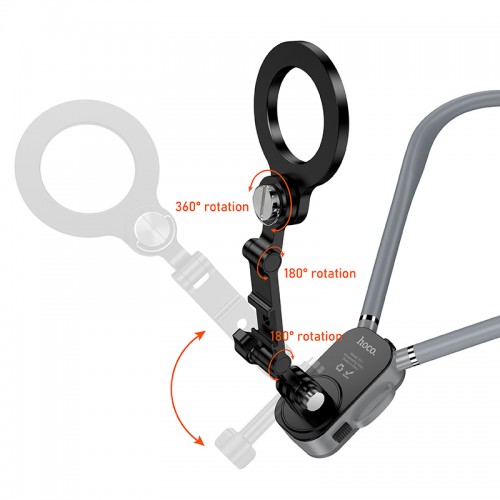 Кріплення для телефона на шию HOCO K31 Campo magnetic neck-hanging holder Black Gray