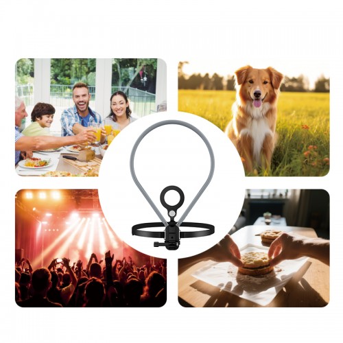 Кріплення для телефона на шию HOCO K31 Campo magnetic neck-hanging holder Black Gray