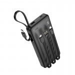 Повербанк Hoco J146 10000mAh з 4 кабелями Black