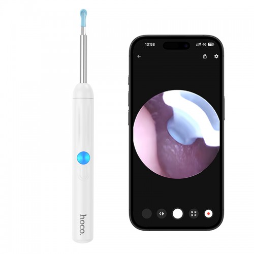 Інструмент для чищення вух з камерою HOCO HP65 Ears cleaning tool with camera White