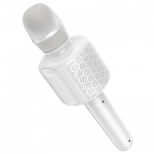 Портативна колонка-мікрофон HOCO L24 Shine karaoke microphone 5W White