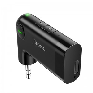 Bluetooth-ресивер HOCO E53 Dawn sound in-car AUX wireless receiver Black