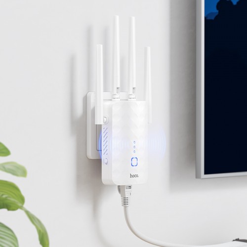 Ретранслятор Wi-Fi HOCO HI35 WiFi4 repeater White