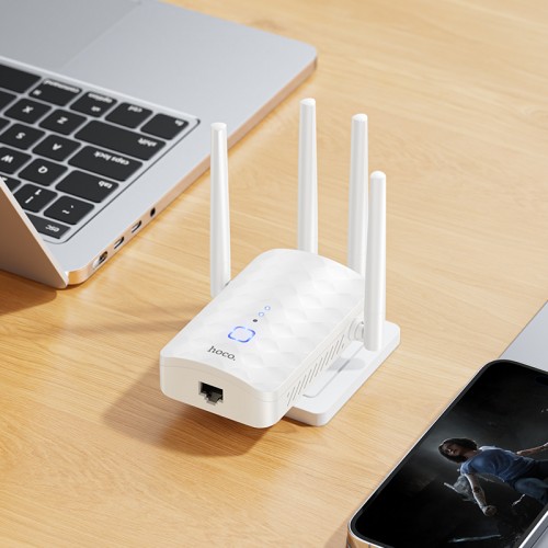 Ретранслятор Wi-Fi HOCO HI35 WiFi4 repeater White
