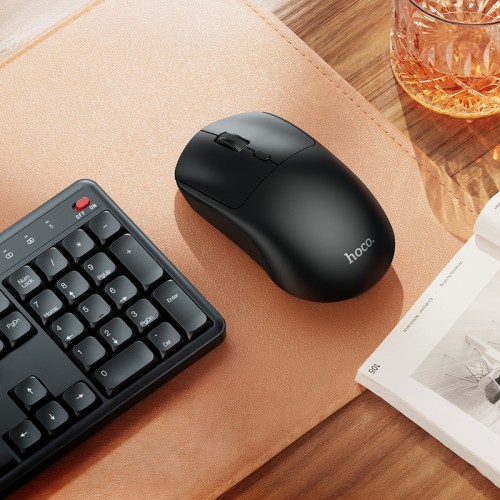 Мышь HOCO GM42 Platino 2.4G беспроводная мышь, чёрная