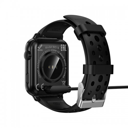Беспроводное зарядное устройство для смарт-часов BOROFONE BD15 Smart bracelet charging cable Black