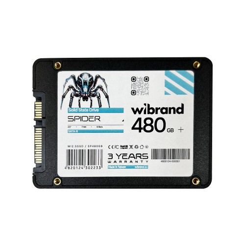 Накопитель SSD Wibrand Spider 480GB 2.5" 7mm SATAIII Bulk