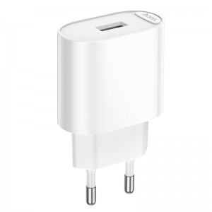 Сетевое зарядное устройство HOCO C109A (10,5W) Fighter, однопортовое, белое