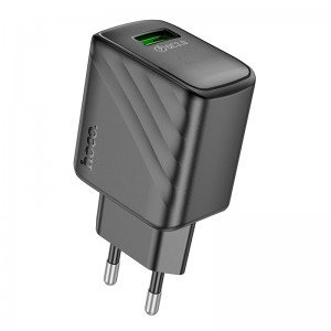Сетевое зарядное устройство HOCO CS21A Rich с одним портом QC3.0, черное
