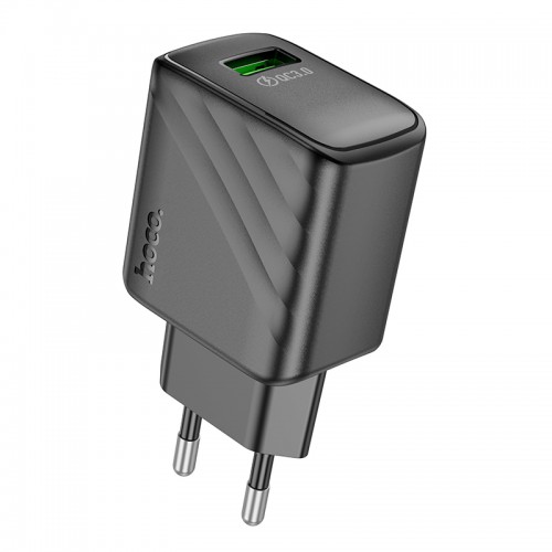 Сетевое зарядное устройство HOCO CS21A Rich с одним портом QC3.0, черное