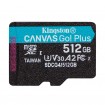Карта пам'яті microSDXC (UHS-1 U3) Kingston Canvas Go! Plus 512Gb class 10 A2 V30 (R200MB/s, W-160MB/s)