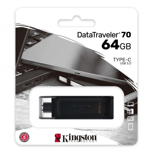 Флеш-накопичувач Kingston USB 3.2 DT 70 64GB Type-C