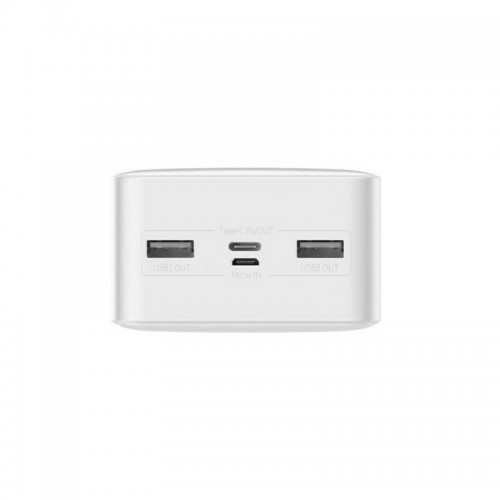 Зовнішній акумулятор Baseus Bipow Digital Display Power Bank 30000mAh 15W White Overseas Edition （With Simple Series Charging Cable USB to Micro 25cm