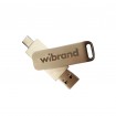 Портативний SSD Wibrand Wolf 2TB USB 3.2 Gen.2 Type-C/Type-A Read/Write 1000MB/s Silver