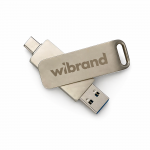 Портативний SSD Wibrand Wolf 512GB USB 3.2 Gen.2 Type-C/Type-A Read/Write 1000MB/s Silver