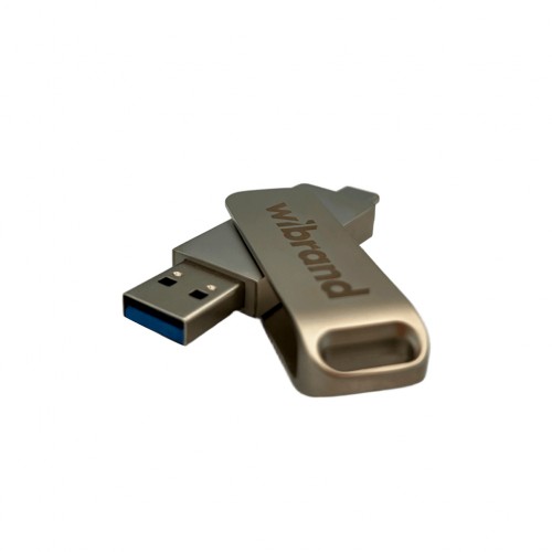 Портативный SSD Wibrand Wolf 512 ГБ USB 3.2 Gen.2 Type-C/Type-A Чтение/запись 1000 МБ/с Серебристый