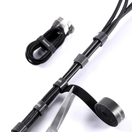 Органайзер для кабеля Baseus Circle Velcro strap 50 см, черный