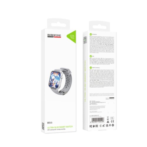 Смарт-годинник BOROFONEB BD15 46mm. 200 mAh. IP67 Smart watch(call version) silver