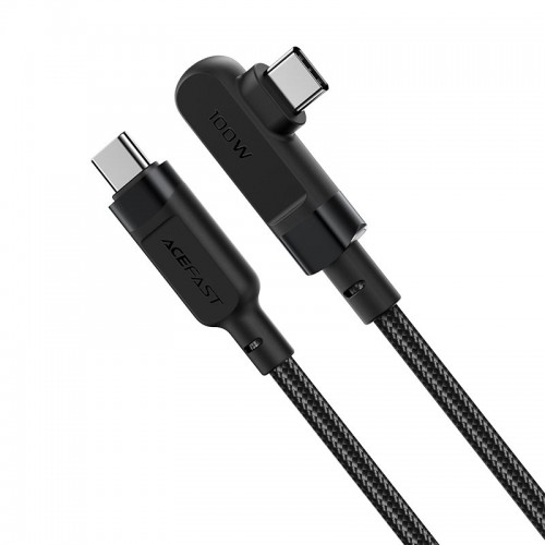 Кабель ACEFAST C5-03 USB-C to USB-C 100W right angled aluminum alloy 2m Black