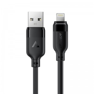 Кабель ACEFAST C16-02 TPU зарядный дата-кабель USB-A к L Черный