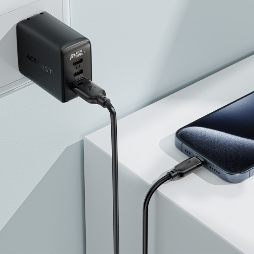 Кабель ACEFAST C16-02 TPU зарядный дата-кабель USB-A к L Черный