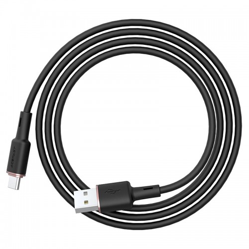 Кабель ACEFAST C2-04 USB на Type-C 3A, 1.2м, силикон, цинковые разъемы, черный