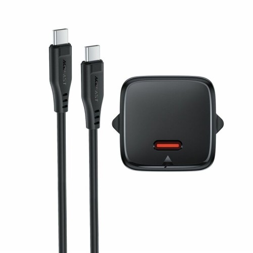 Мережевий зарядний пристрій ACEFAST A117 PD20W mini GaN fast charger set(P16),black Black