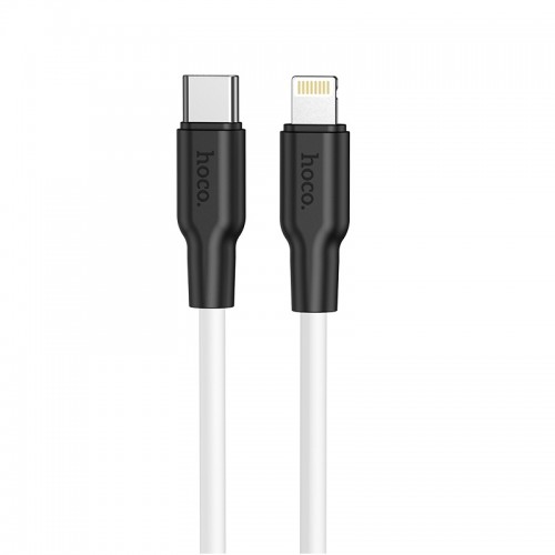 Кабель HOCO X21 Plus Type-C to iP 3A, 20W, 1m, black and white