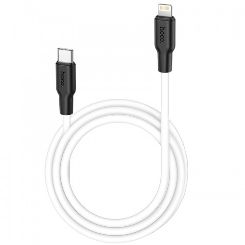 Кабель HOCO X21 Plus Type-C to iP 3A, 20W, 1m, black and white