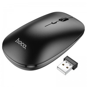 Манипулятор мышь HOCO GM15 Art dual-mode business wireless mouse Черный