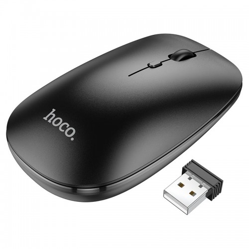 Манипулятор мышь HOCO GM15 Art dual-mode business wireless mouse Черный