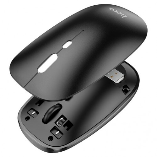 Манипулятор мышь HOCO GM15 Art dual-mode business wireless mouse Черный