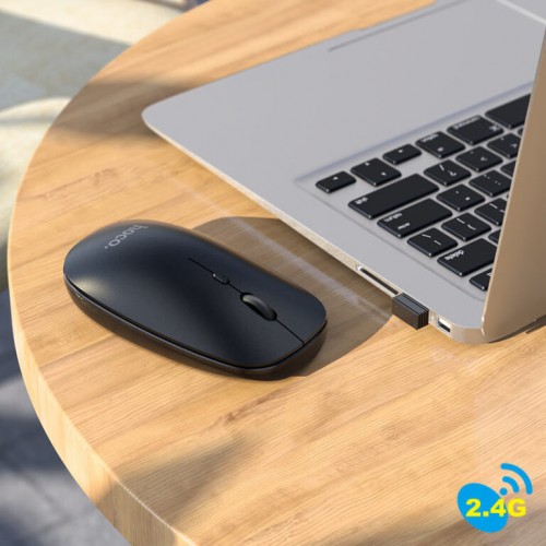 Манипулятор мышь HOCO GM15 Art dual-mode business wireless mouse Черный