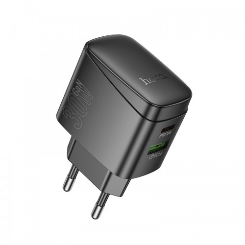 Мережевий зарядний пристрій HOCO CS61A Bright PD30W+QC3.0 charger (EU) Black