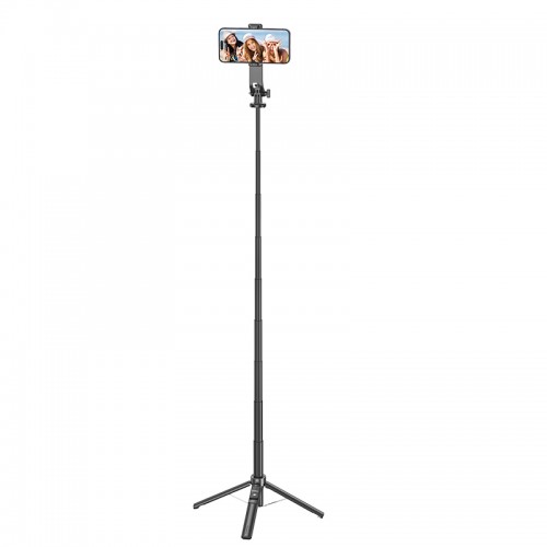 Селфі-монопод HOCO K21 Stream aluminum alloy live broadcast holder Black