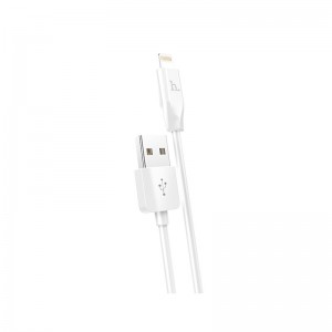 Кабель HOCO X1 USB to iP 2.4A, 1m, PVC, PVC connectors, White