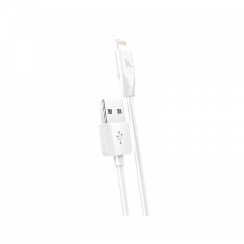 Кабель HOCO X1 USB to iP 2.4A, 1m, PVC, PVC connectors, White