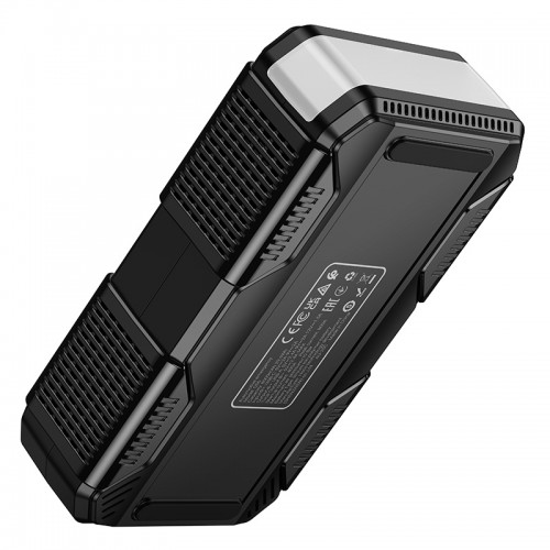 Автомобільний пуско-зарядний пристрій з насосом HOCO QS6 Clever Intelligent air pump+emergency start-up power bank(8000mAh) Black